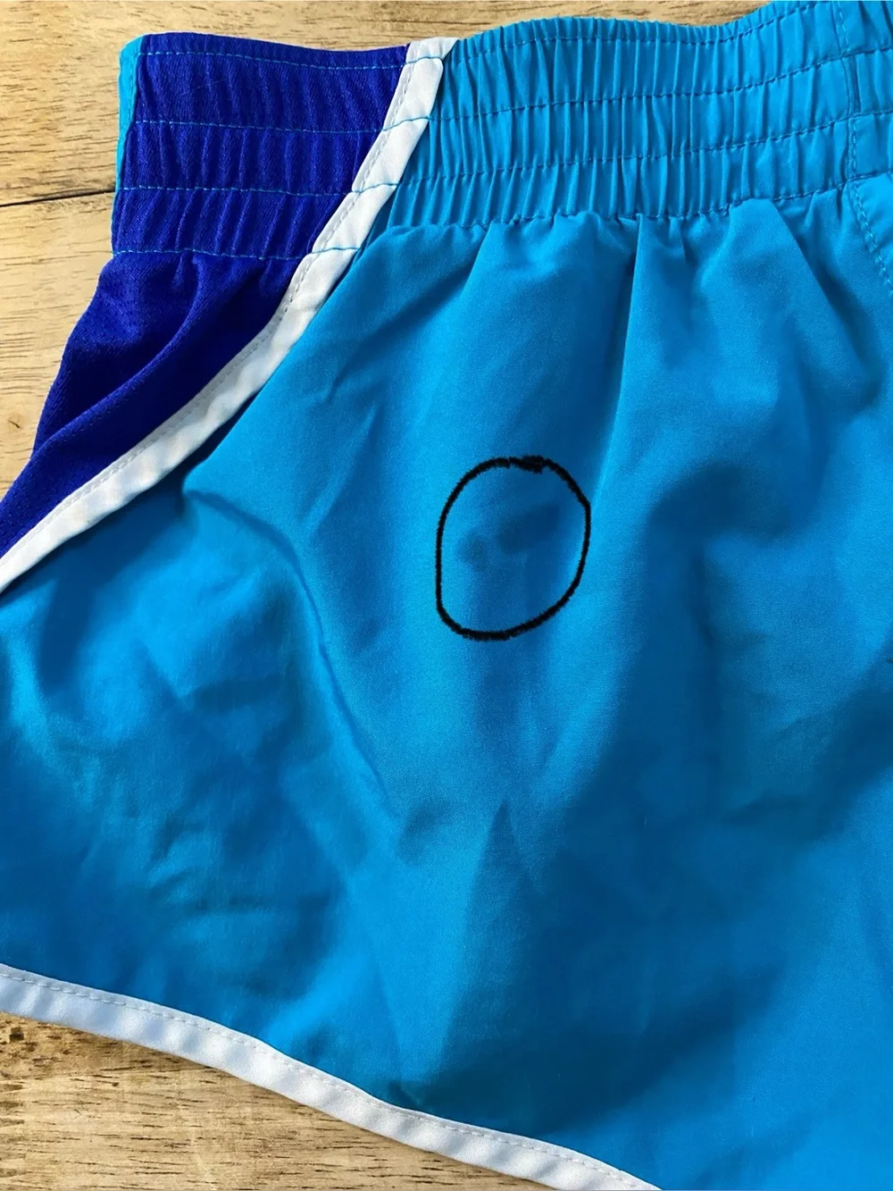 Nike Tempo Dri Fit Girls’ Sz M Blue Spark Athletic Shorts